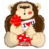 Фолиев балон - Горила с послание I Love You