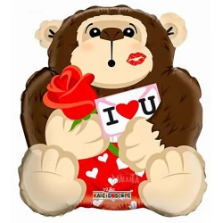 Фолиев балон - Горила с послание I Love You
