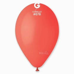 Пастелни балони в цвят корал G110 - 5бр