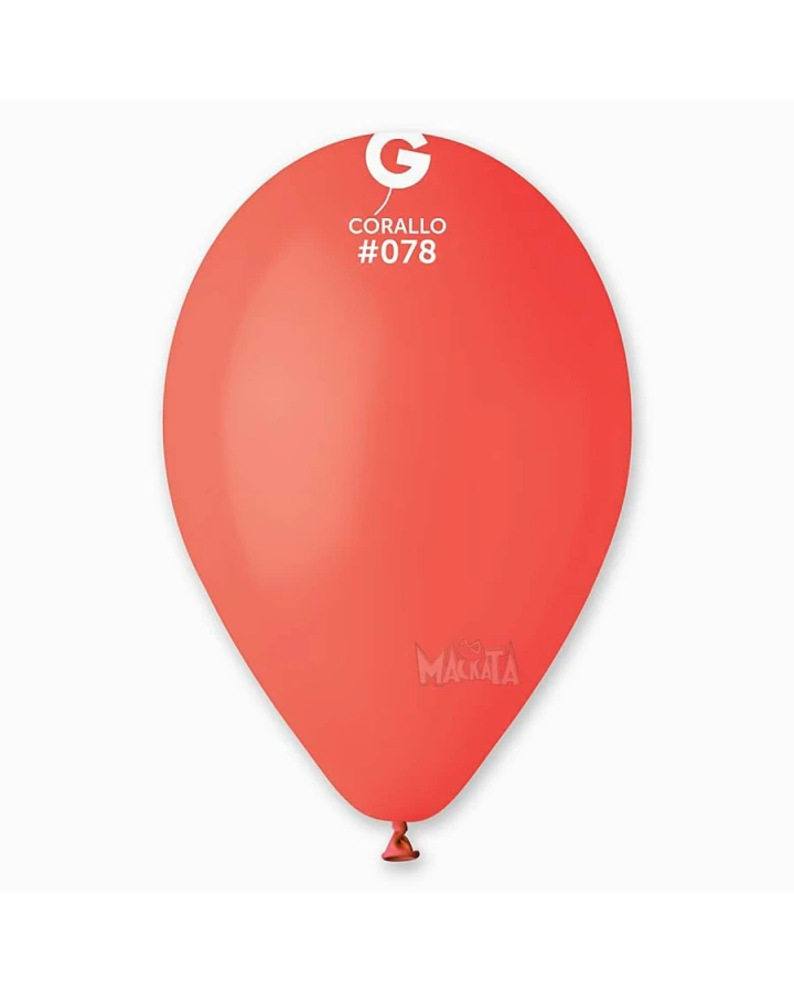Пастелни балони в цвят корал G110 - 5бр
