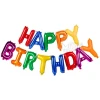 Фолиеви балони - Цветни букви HAPPY BIRTHDAY