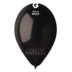 Пастелни балони в черен цвят G110 - 5бр