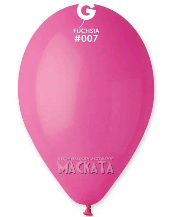 Пастелни балони в цвят циклама G110 - 5бр