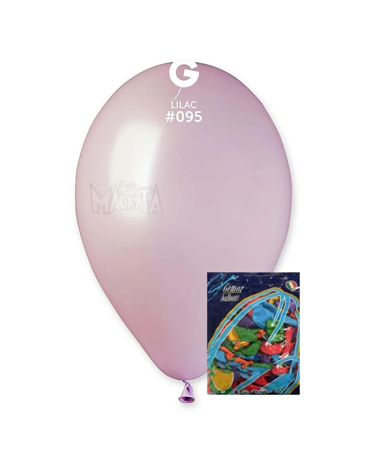 Пакет балони металик в цвят люляк GM110 100бр