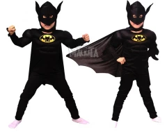 Детски висококачествен костюм на Батман от комоксите на DC 