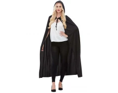 Черно наметало с качулка за възрастни