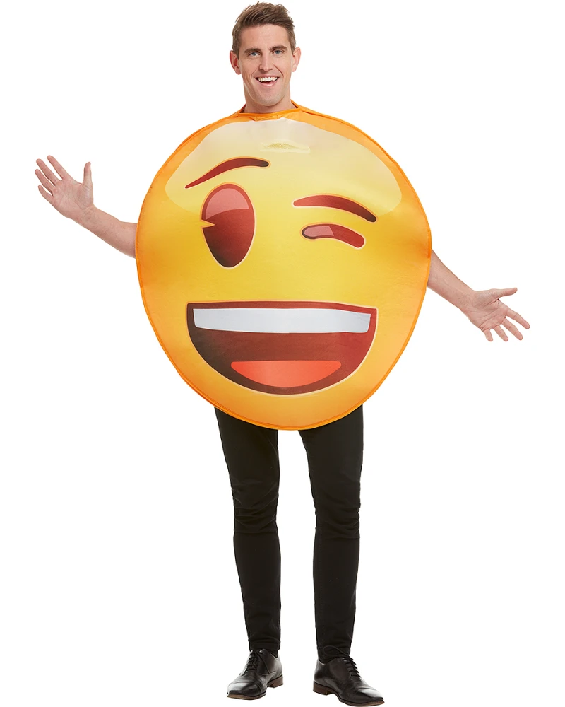 Костюм на намигащо емоджи