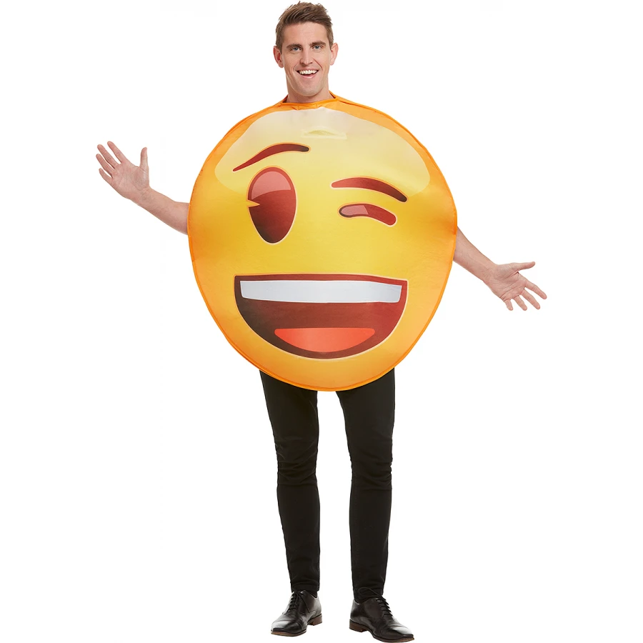 Костюм на намигащо емоджи