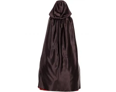 Черно сатенено наметало с качулка