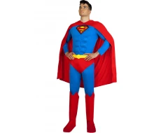 Костюм на Супермен със светещ ефект за възрастни