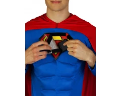 Костюм на Супермен със светещ ефект за възрастни