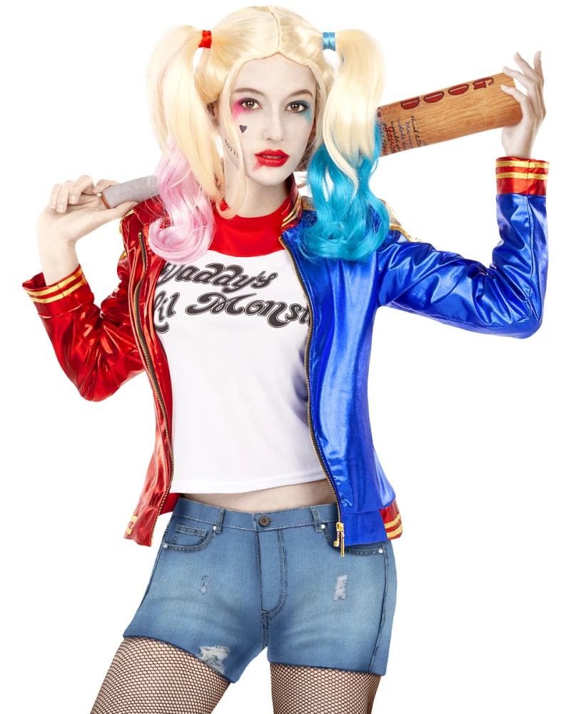 Комплект Харли Куин блуза и яке Suicide Squad дамски костюм