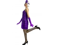 Виолетов флапър костюм – Purple Velvet Cabaret