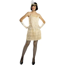 Златен флапър костюм – Great Gatsby Shine