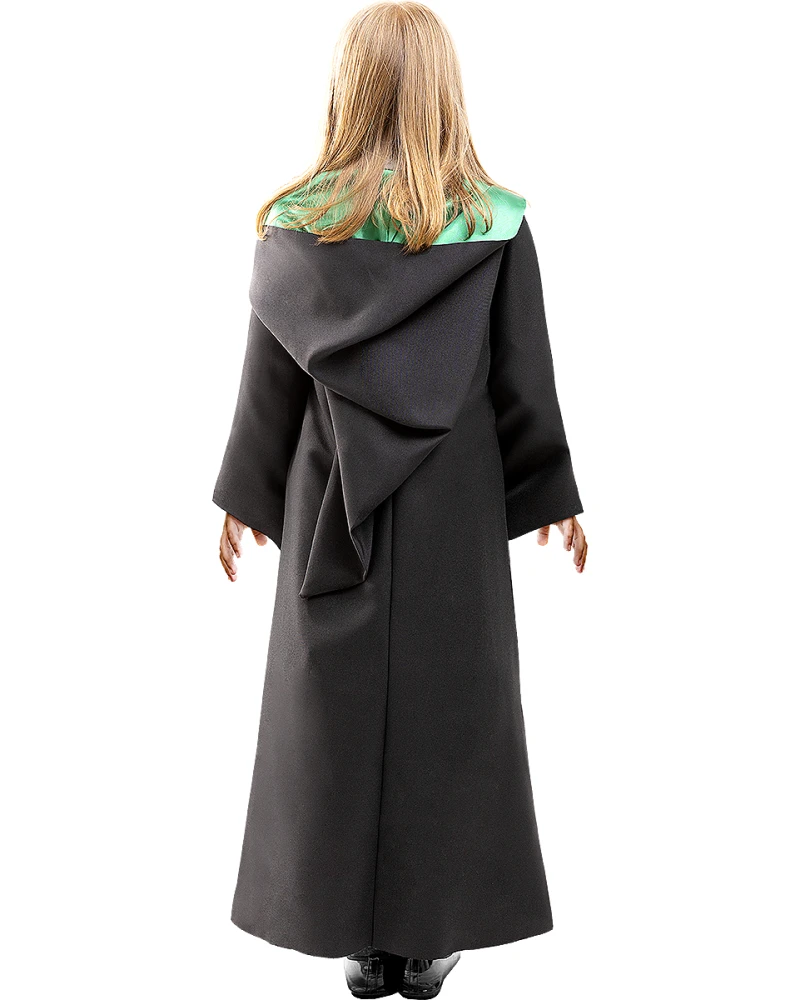 Детски костюм Slytherin Хари Потър - мантия с качулка и емблема