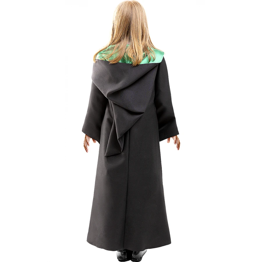 Детски костюм Slytherin Хари Потър - мантия с качулка и емблема
