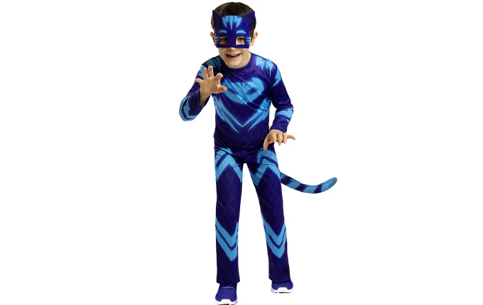 Детски костюм на Кетбой от PJ Masks – син гащеризон с маска и опашка | забава