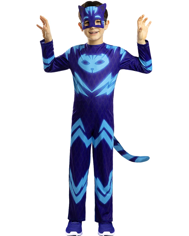 Детски костюм на Кетбой от PJ Masks – син гащеризон с маска и опашка | забава