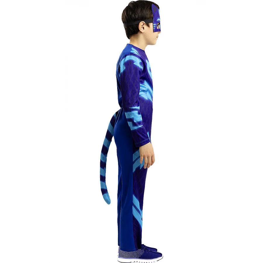 Детски костюм на Кетбой от PJ Masks – син гащеризон с маска и опашка | забава