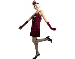 Бордо флапър костюм – Vintage Burlesque Queen
