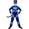Детски двулицев костюм на Кетбой и Геко от PJ Masks – гащеризон с две маски и две опашки | забава