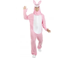 Костюм на розов заек за възрастни