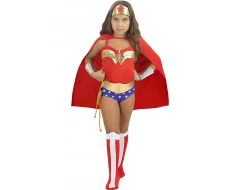 Детски класически костюм на Жената чудо