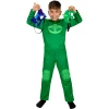 Детски двулицев костюм на Кетбой и Геко от PJ Masks – гащеризон с две маски и две опашки | забава