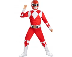Детски костюм на Пауър Рейнджърс - червен
