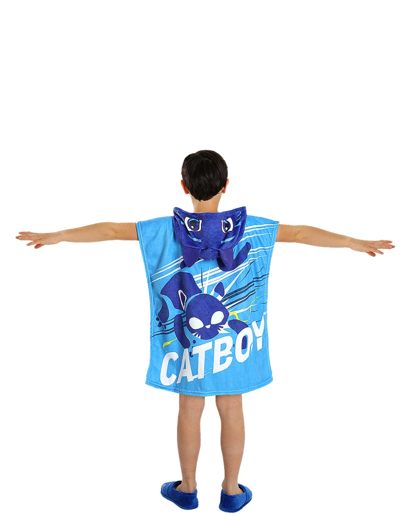 Хавлиено пончо на Катбой за деца  PJ Masks