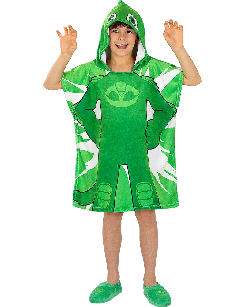 Хавлиено пончо на Геко за деца  PJ Masks