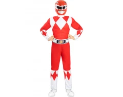 Детски костюм на Пауър Рейнджърс - червен