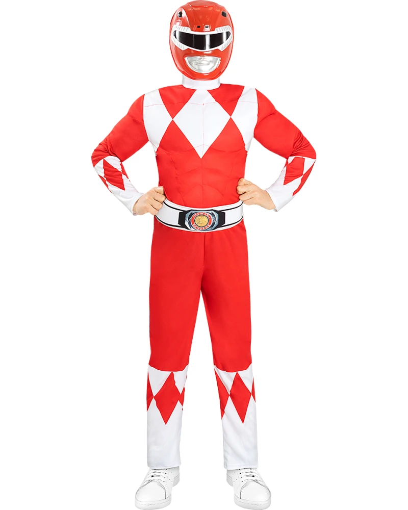 Червена Маска За Деца Power Ranger