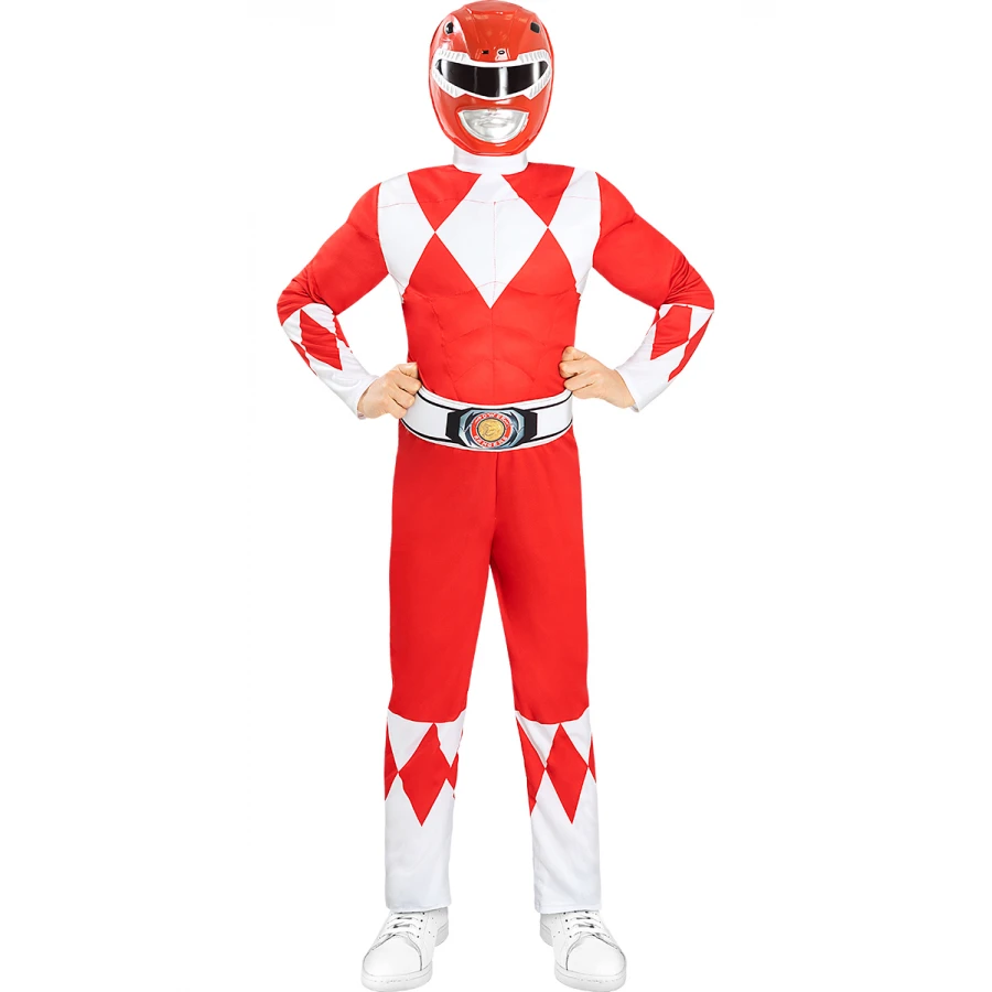 Червена Маска За Деца Power Ranger