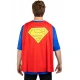 Мъжки костюм на супермен блуза и наметало | zabava