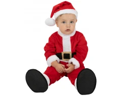 Луксозен коледен костюм на Дядо Коледа за бебе – За незабравими снимки