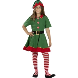 Костюм на коледен елф за момиче