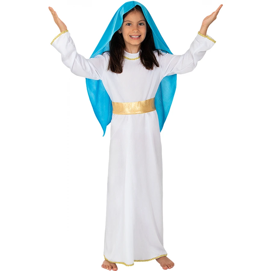 Костюм на Дева Мария за Коледа: Автентичен и елегантен за празничните тържества