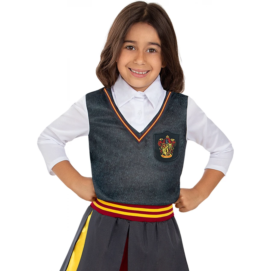 Детска блуза Gryffindor от Хари Потър за момиче в сиво-сребрист цвят