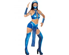 Дамски костюм на Китана/Kitana от Mortal Kombat