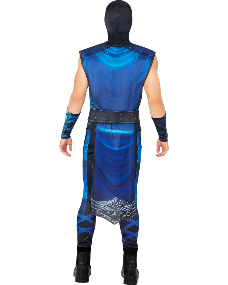 Костюм Sub-Zero Mortal Kombat за мъже с блуза, панталон, туника, колан, маска и ръкави