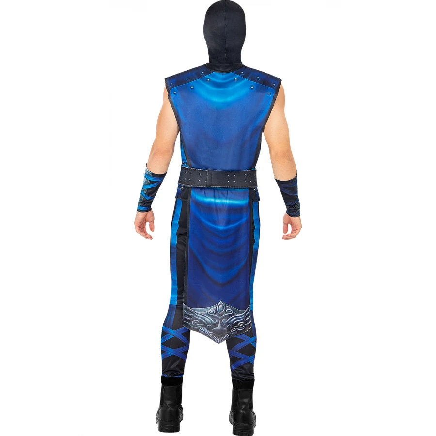 Костюм Sub-Zero Mortal Kombat за мъже с блуза, панталон, туника, колан, маска и ръкави