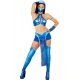 Дамски костюм Kitana от Mortal Kombat с маска и аксесоари
