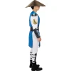 Мъжки костюм на Raiden от Mortal Kombat с блуза, панталон, шапка и колан