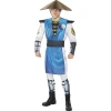 Мъжки костюм на Raiden от Mortal Kombat с блуза, панталон, шапка и колан