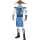 Мъжки костюм на Raiden от Mortal Kombat с блуза, панталон, шапка и колан