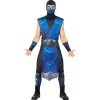 Костюм Sub-Zero Mortal Kombat за мъже с блуза, панталон, туника, колан, маска и ръкави