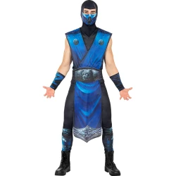 Костюм за мъже на Суб-Зиро/Sub-Zero от Mortal Kombat
