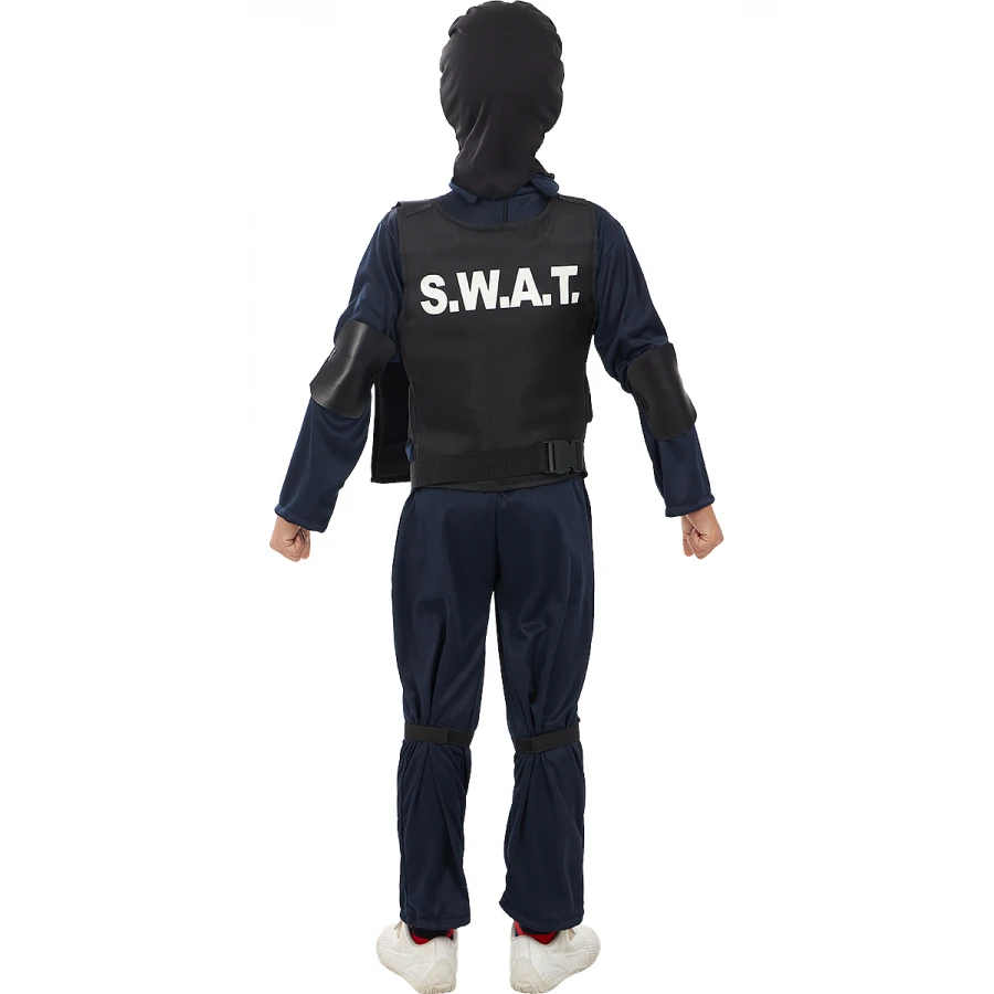 Детски костюм на SWAT полицай – комплект с жилетка, гащеризон и аксесоари | забава
