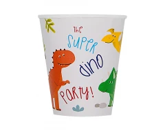 8 чаши с динозаври - парти с динозаври